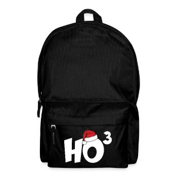 HO HO HO HOCH 3 WEIHNACHTEN WEIHNACHTSSHIRT - Rucksack - Schwarz - Vorne