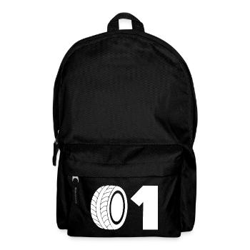 Motorsport tyre number 01 - Backpack - black - Front