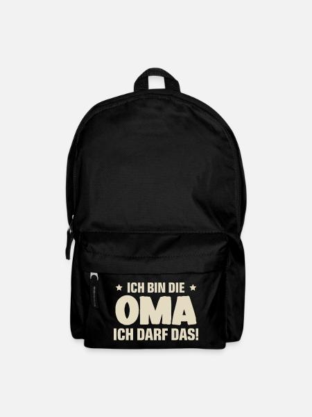Oma - Rucksack - Schwarz