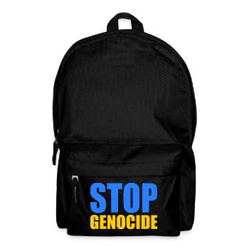 Stop genocide - Backpack - black - Front