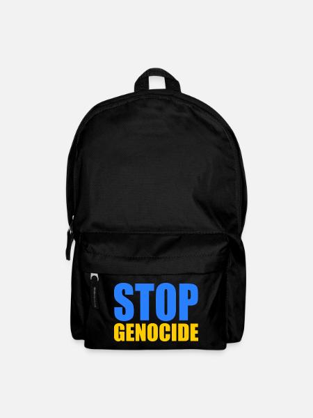 Stop genocide - Backpack - black