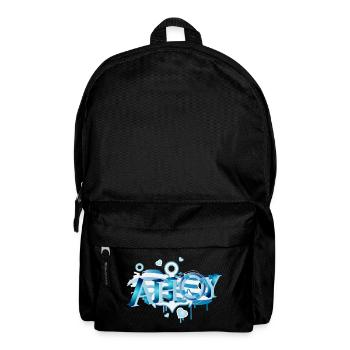 English sailor greeting lettering Ahoy Graffiti - Backpack - black - Front