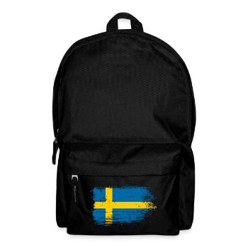 Bürste für die gestresste schwedische Flagge - Rucksack - Schwarz - Vorne