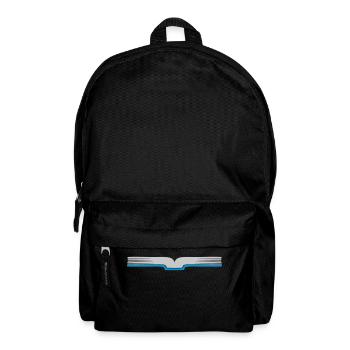 Pages ouvertes du livre ouvert - Sac à dos - noir - Devant