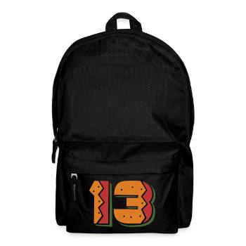 Burger Nummer 13 - 13 Jahre alt Geschenk zum 13. Geburtstag - Rucksack - Schwarz - Vorne