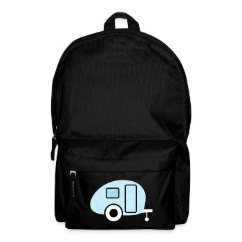 Caravan Schneeflocken Muster Camping Winter Fan - Rucksack - Schwarz - Vorne