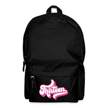 13th Birthday Gift, Hello Thirteen, 13 Years Old - Backpack - black - Front