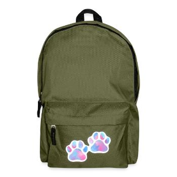 Hundepfoten Galaxy - Rucksack - Olivgrün - Vorne