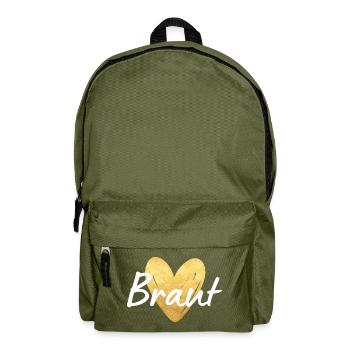 Braut Jungesellinnenabschied - Rucksack - Olivgrün - Vorne