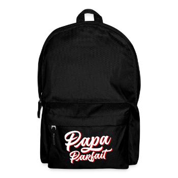 Papa Parfait Super Papa Anniversaire Noël Fête - Sac à dos - noir - Devant