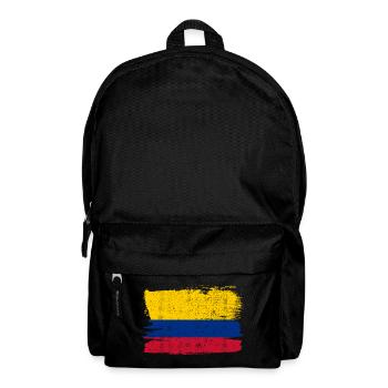 Kolumbien Bandiera Flagge Frieden Vintage - Rucksack - Schwarz - Vorne