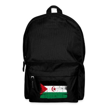Sahara Occidental Bandiera Drapeau Paix Vintage - Sac à dos - noir - Devant