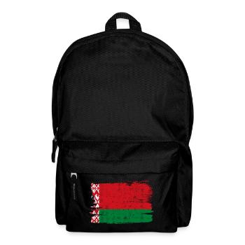 Weißrussland Bandiera Flagge Frieden Vintage - Rucksack - Schwarz - Vorne