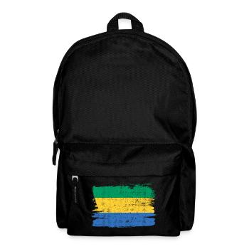 Gabon Flag Flag Peace Vintage - Backpack - black - Front