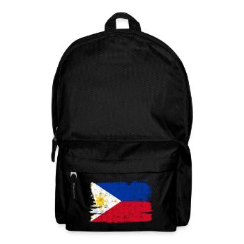 Philippinen Flagge Flagge Frieden Vintage - Rucksack - Schwarz - Vorne