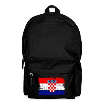 Croatia Flag Flag Peace Vintage - Backpack - black - Front