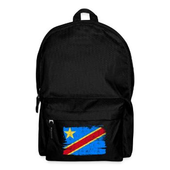 Flagge der Demokratischen Republik Kongo - Rucksack - Schwarz - Vorne