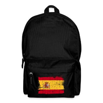 Spanien Flagge Flagge Frieden Vintage - Rucksack - Schwarz - Vorne
