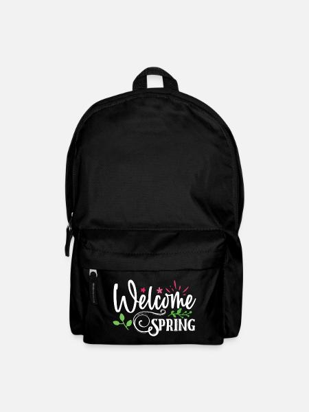 Willkommen Frühling - Rucksack - Schwarz