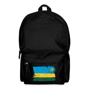 Ruanda Flagge Flagge Frieden Vintage - Rucksack - Schwarz - Vorne