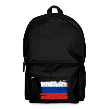 Drapeau de la Russie Drapeau de la paix Vintage - Sac à dos - noir - Devant
