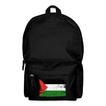 Drapeau de la Palestine drapeau paix Vintage - Sac à dos - noir - Devant