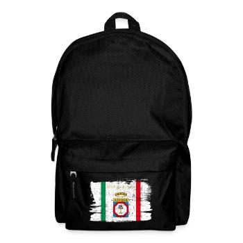 Apulien Region Italien Flagge Flagge Frieden Vintage - Rucksack - Schwarz - Vorne
