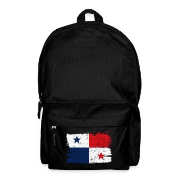 Drapeau du Panama Drapeau de la paix Vintage - Sac à dos - noir - Devant