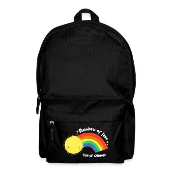 LGBT-Regenbogen der Liebe - Rucksack - Schwarz - Vorne