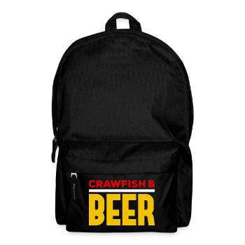 Crawfish & Beer – Maritimer Genussmoment - Rucksack - Schwarz - Vorne