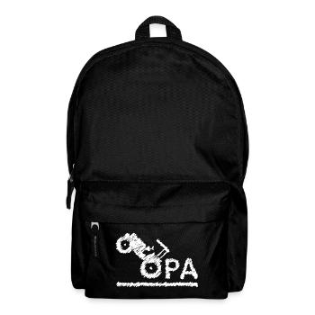 Opa Traktor Landwirt Großvater Geschenk Kritzeln - Rucksack - Schwarz - Vorne