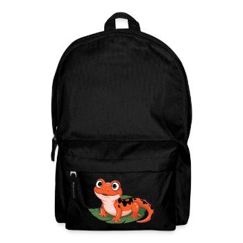 Feuriger Blattsalamander - Rucksack - Schwarz - Vorne
