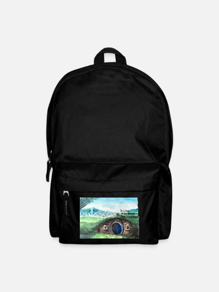 Tolkien Hole Landschaftskunst - Rucksack - Schwarz