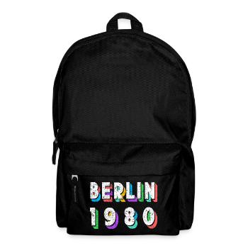 Berlin 1980 Retro Neon - Backpack - black - Front