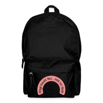 Care needs heart, not just hands - Backpack - black - Front