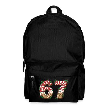 Kekszahlen 67 im Zuckerguss-Design - Rucksack - Schwarz - Vorne