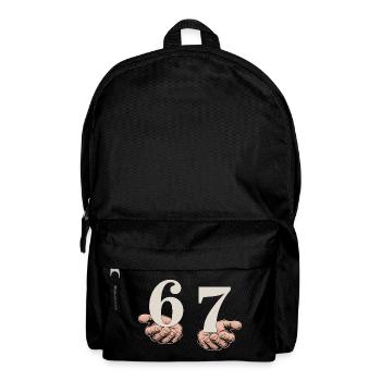 6-7 Gen Alpha Meme | Slang-Humor-Trend - Rucksack - Schwarz - Vorne