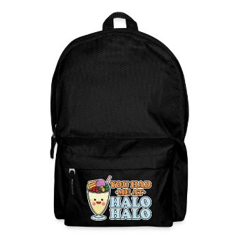 You Had Me At Halo Halo Filipino Dessert Graphic - Rucksack - Schwarz - Vorne