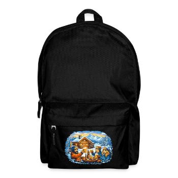 Après ski hut – winter holiday with friends - Backpack - black - Front