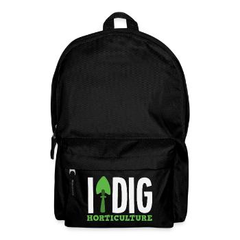Horticulture Digging Plant Lover Garden Gardener - Backpack - black - Front