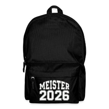 Meister 2026 Logo - Rucksack - Schwarz - Vorne