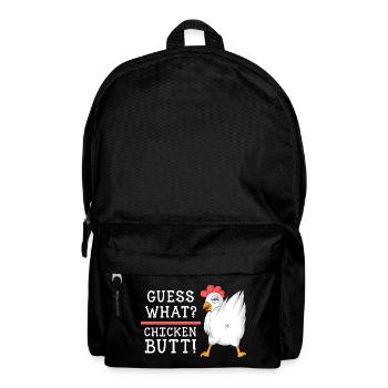 Devinez quoi, chemise en cul de poulet - Sac à dos - noir - Devant