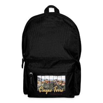 Cinque Terre Corniglia Riomaggiore Italien Vintage - Rucksack - Schwarz - Vorne