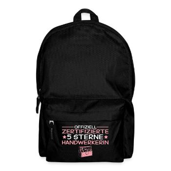 Craftswoman 5 étoiles meilleur cadeau d’artisane - Sac à dos - noir - Devant