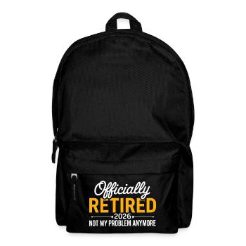 Retired 2026 Funny Retired Graphic Men Retirement - Backpack - black - Front