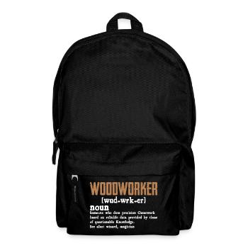 Holzarbeiter Definition Geschenk Handwerker - Rucksack - Schwarz - Vorne