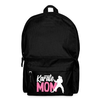 Karate Mom Martial Arts Mother Fighter Women - Backpack - black - Front