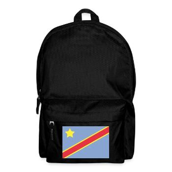 Kongoflagge - Rucksack - Schwarz - Vorne