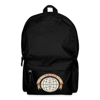 Vintage Globe Soccer Football Fan Retro Shirt - Rucksack - Schwarz - Vorne