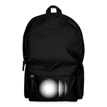 Halftone Ring Sunburst - Backpack - black - Front